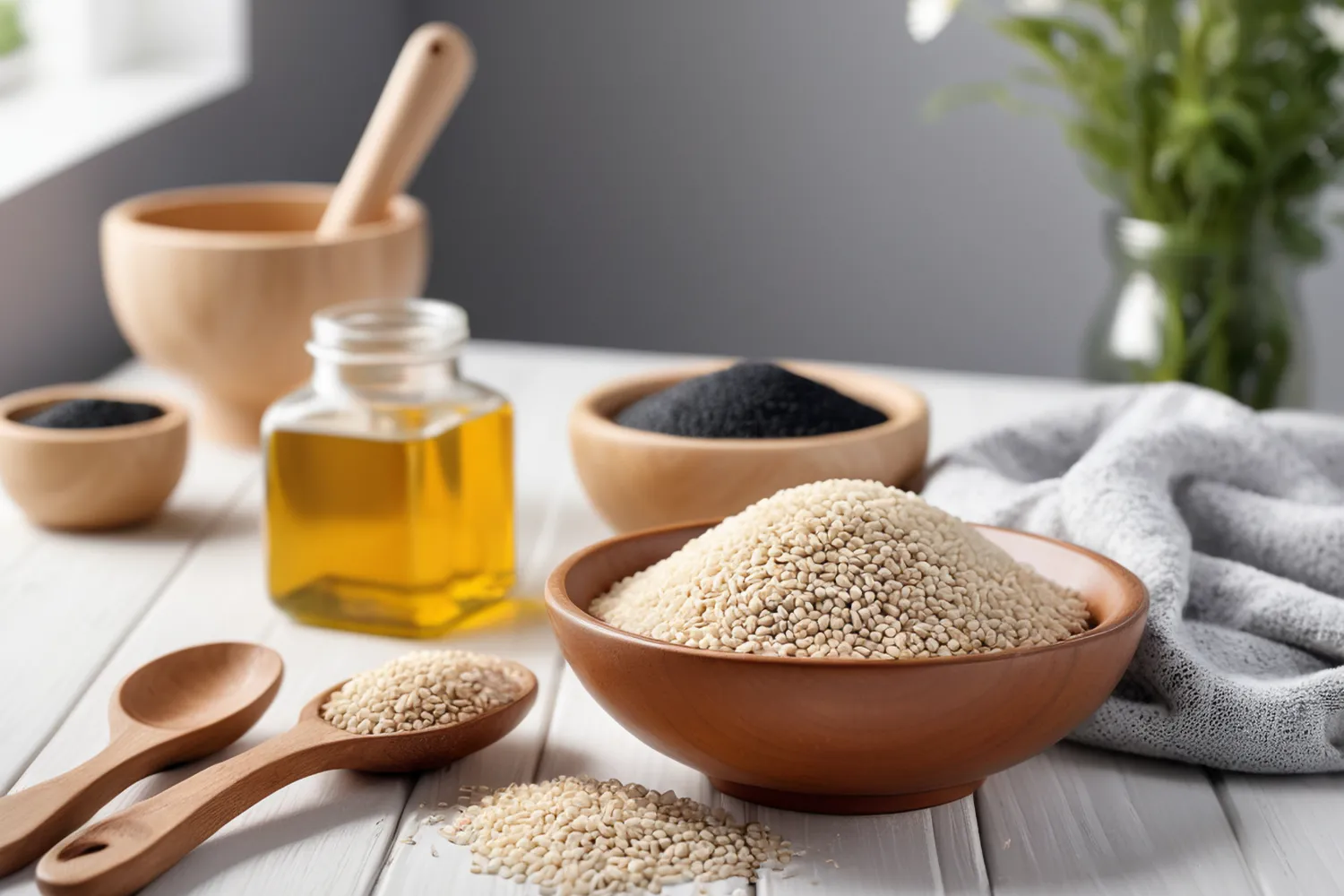 Sésamo beneficios propiedades