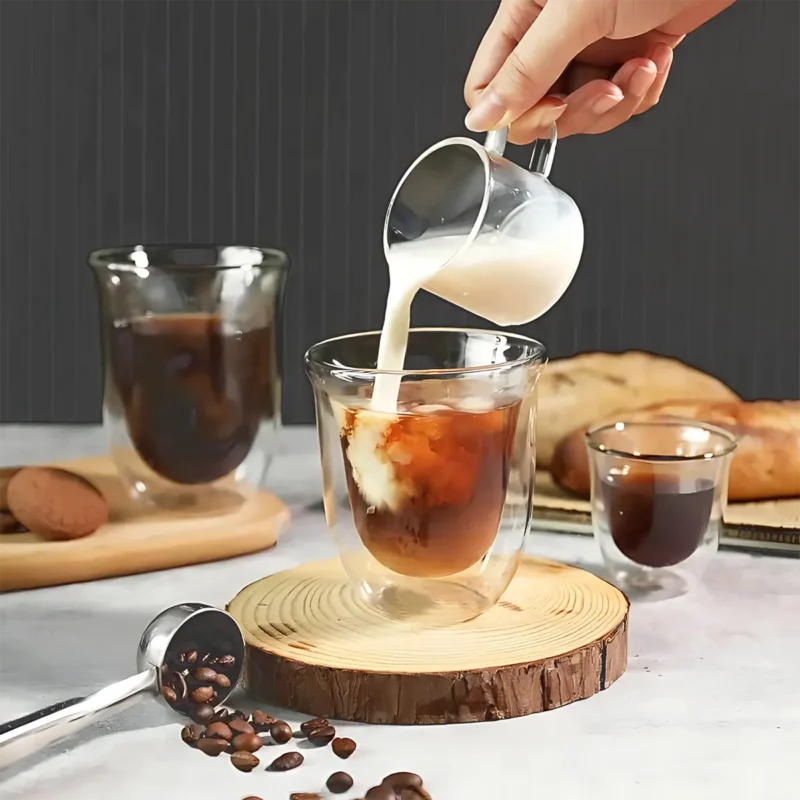 Vaso de Vidrio Térmico Insulado (Pack 4) - Imagen 5