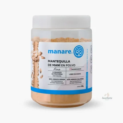 mantequilla de maní en polvo