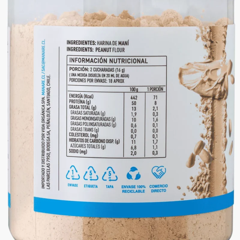 mantequilla de maní en polvo manare